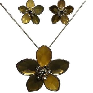 Stain Glass Style Necklace and Earring Set